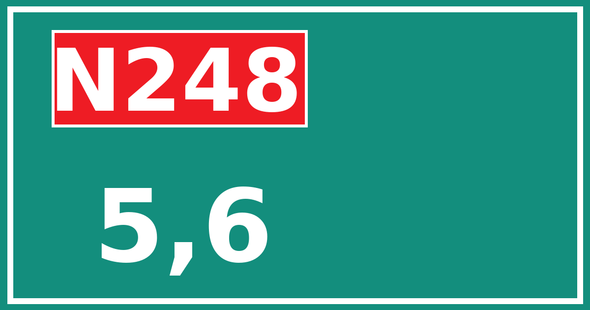 Hectometerbord N248 5,6