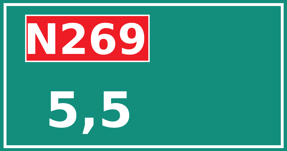 Hectometerbord N269 5,5