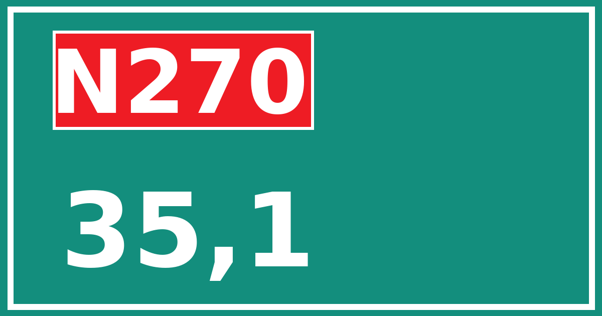 Hectometerbord N270 35,1