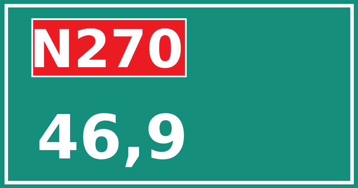 Hectometerbord N270 46,9