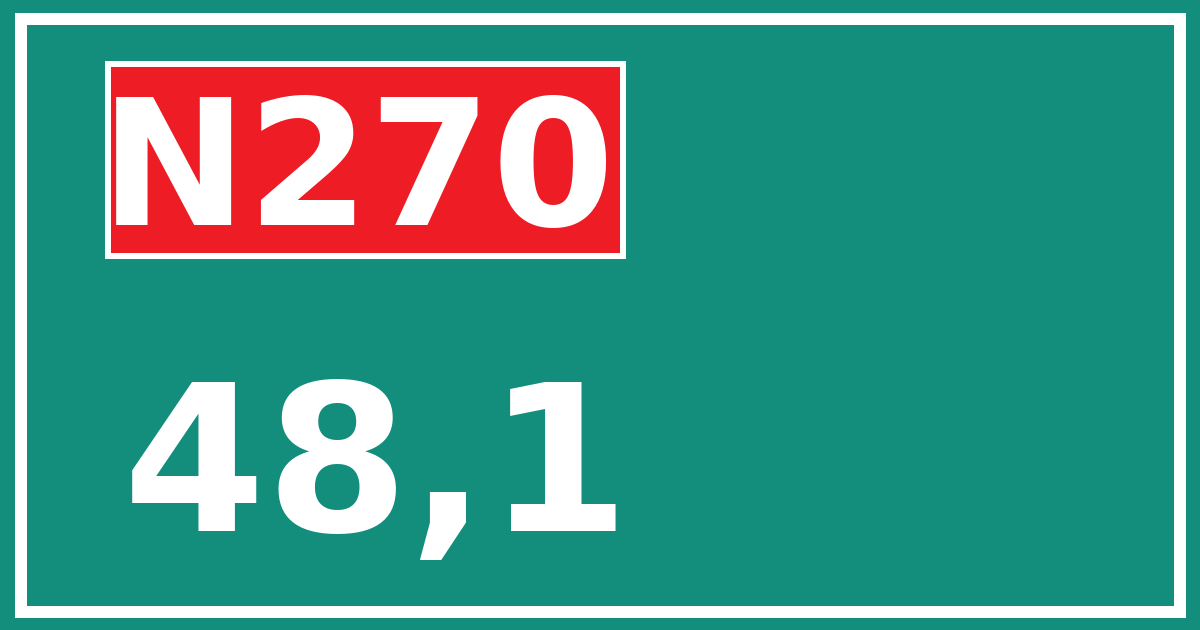 Hectometerbord N270 48,1