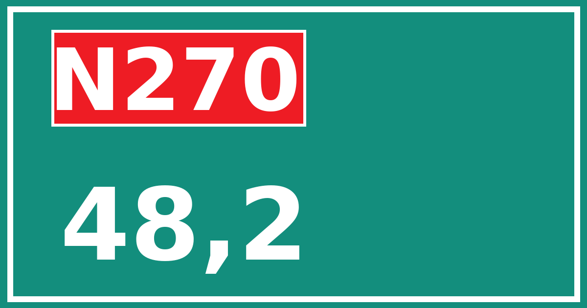Hectometerbord N270 48,2