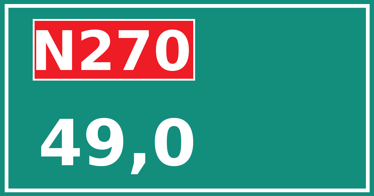 Hectometerbord N270 49,0