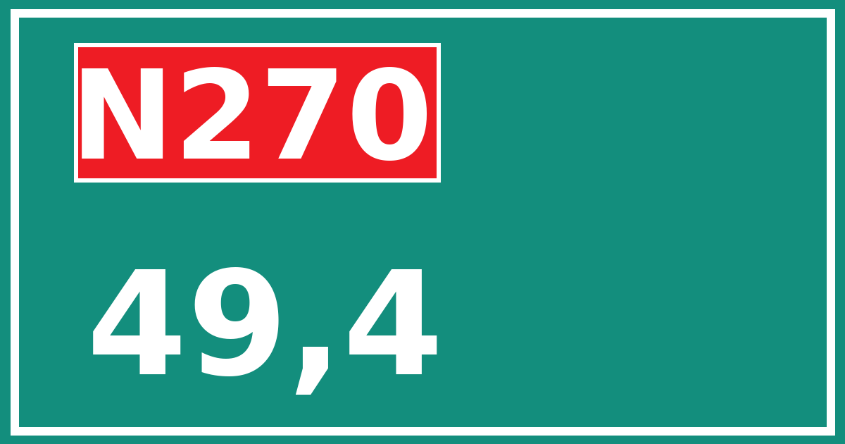 Hectometerbord N270 49,4