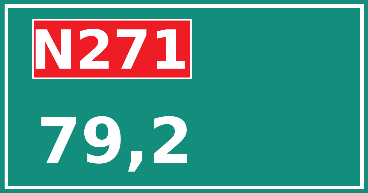 Hectometerbord N271 79,2