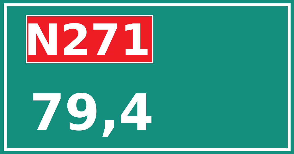 Hectometerbord N271 79,4