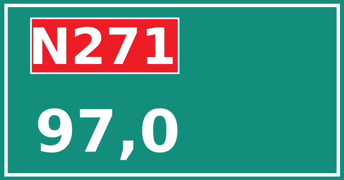 Hectometerbord N271 97,0