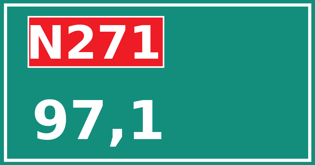 Hectometerbord N271 97,1