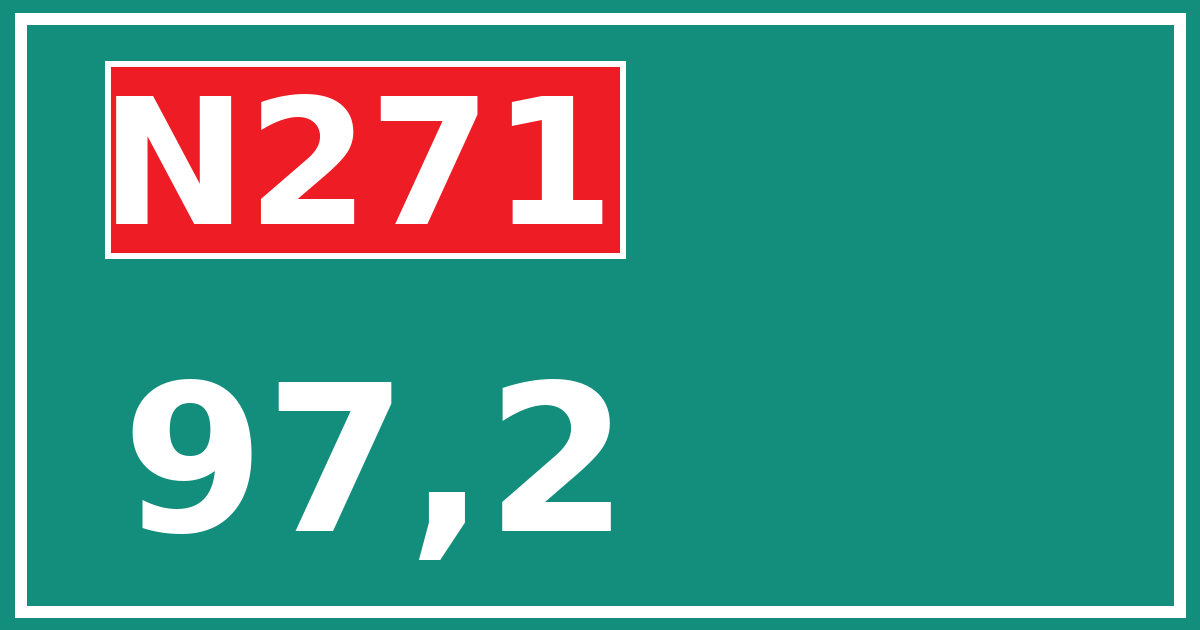 Hectometerbord N271 97,2