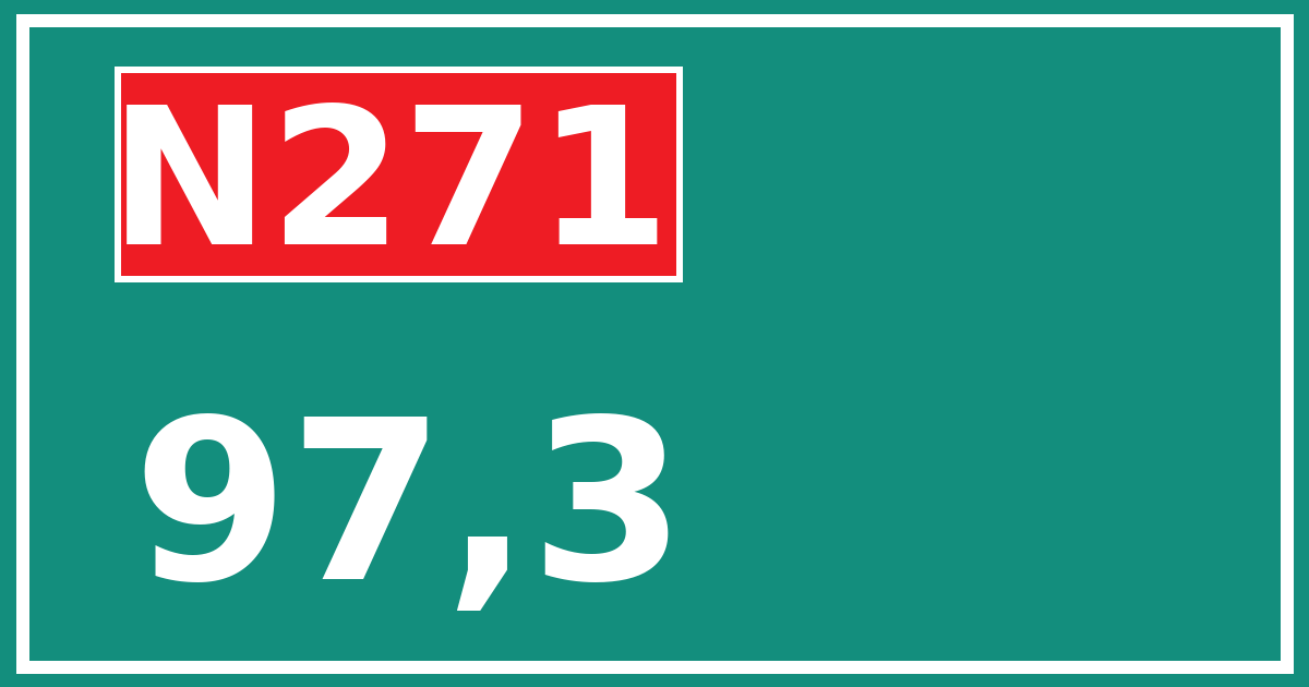 Hectometerbord N271 97,3