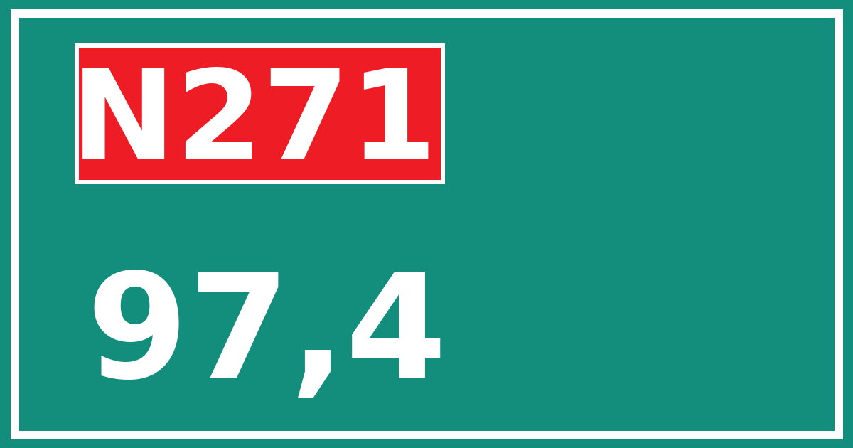 Hectometerbord N271 97,4