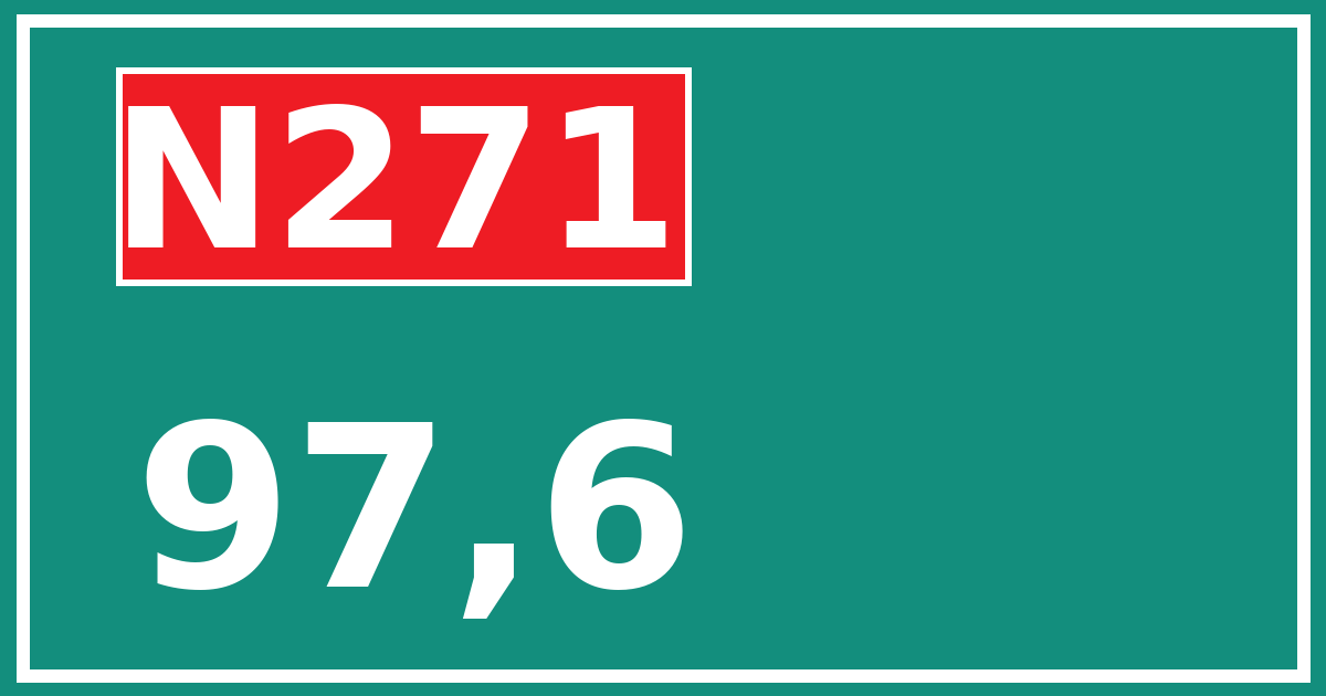 Hectometerbord N271 97,6