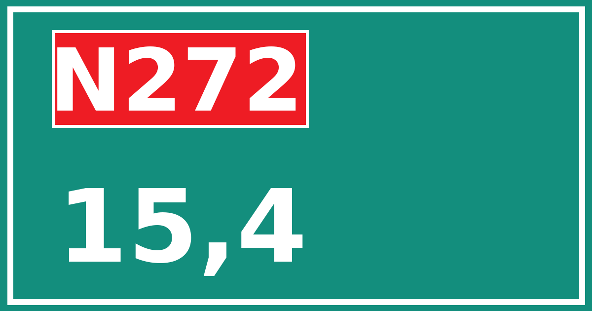 Hectometerbord N272 15,4
