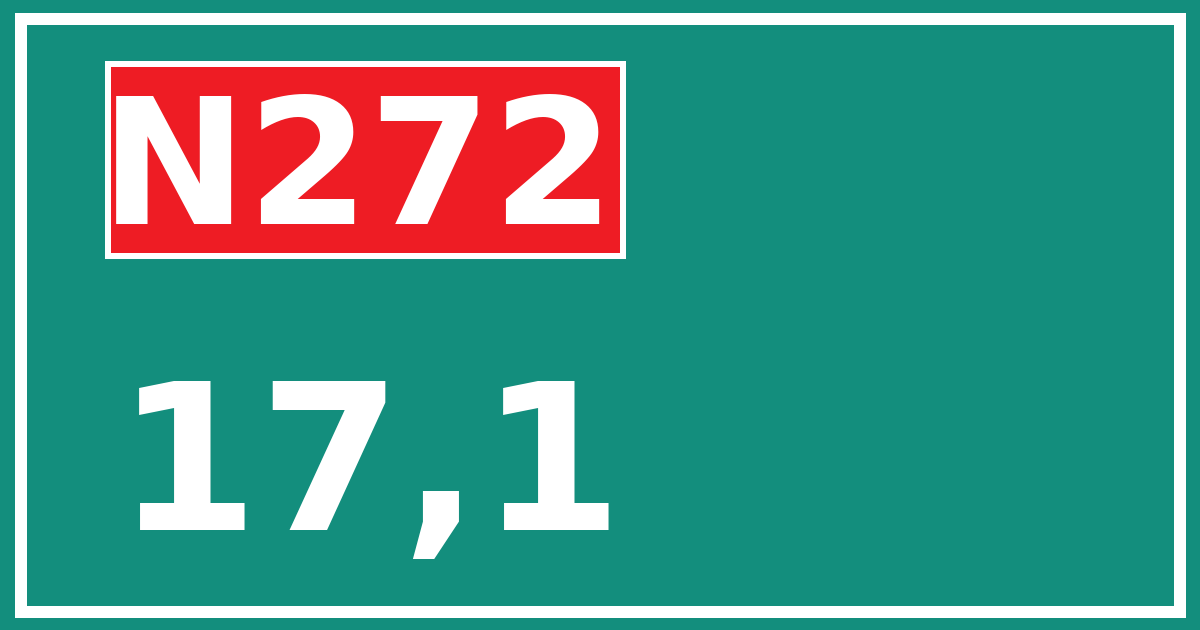 Hectometerbord N272 17,1