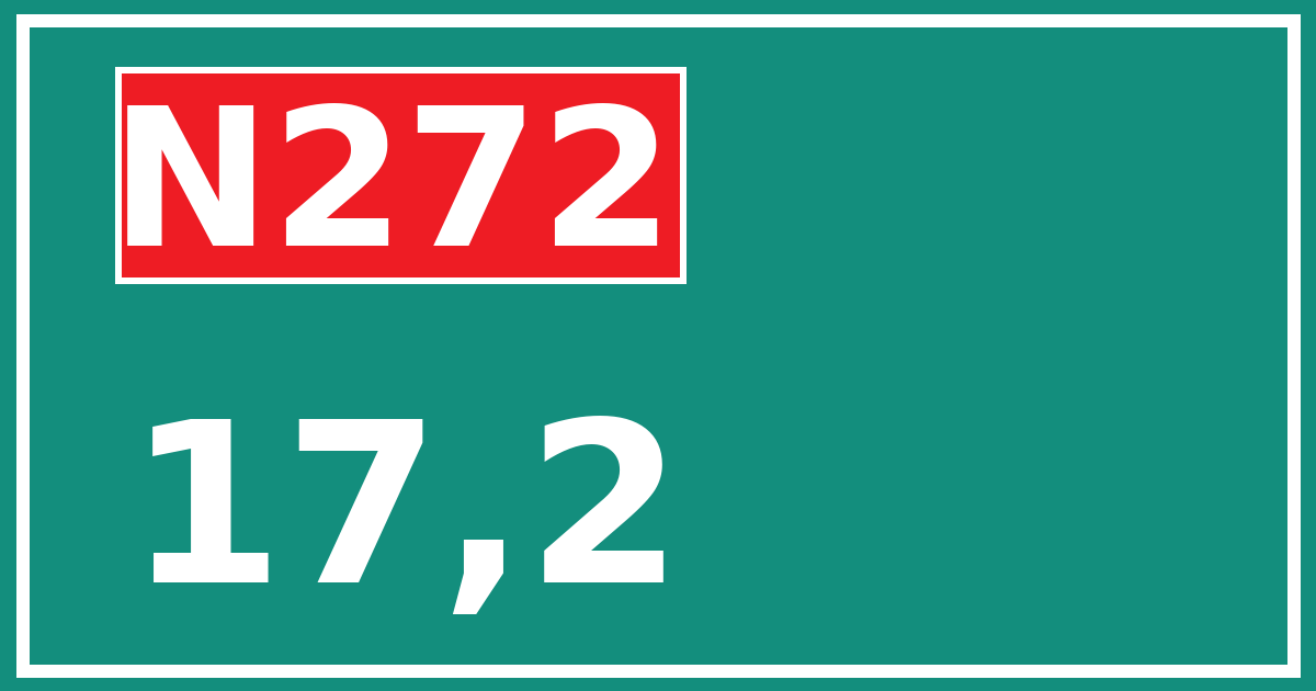 Hectometerbord N272 17,2