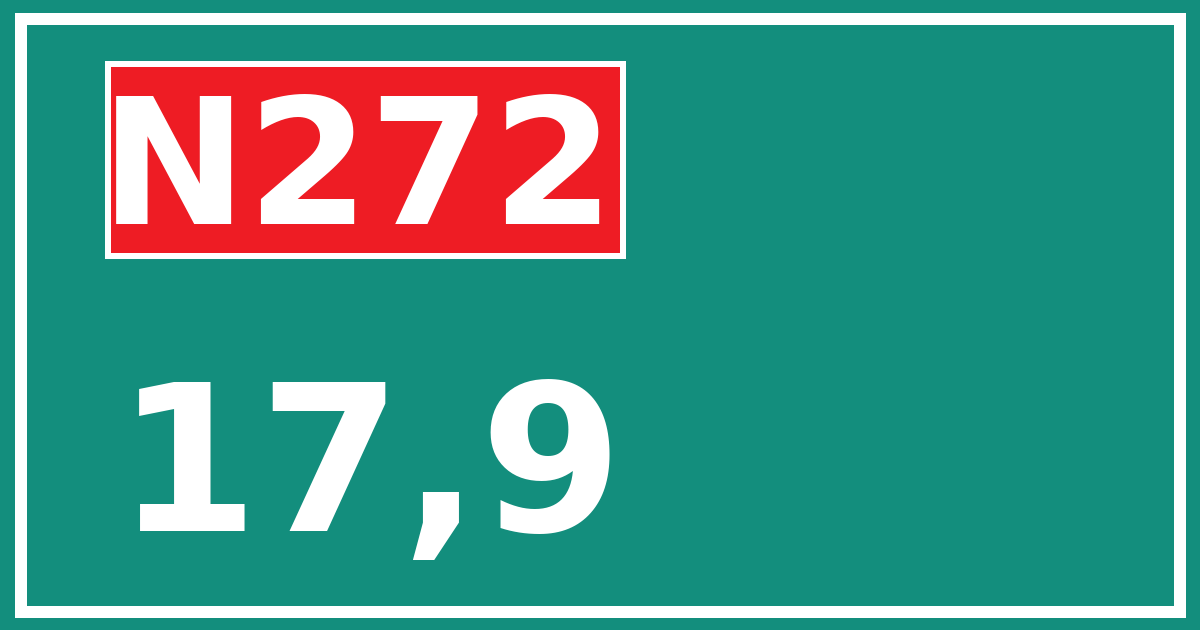 Hectometerbord N272 17,9