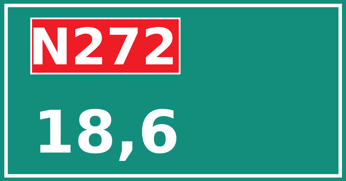 Hectometerbord N272 18,6