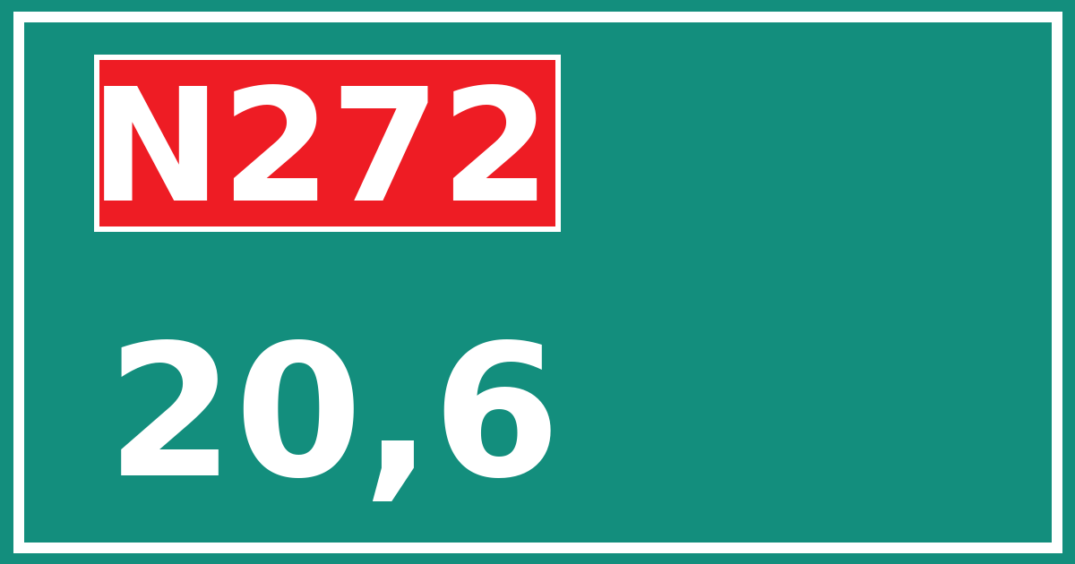 Hectometerbord N272 20,6