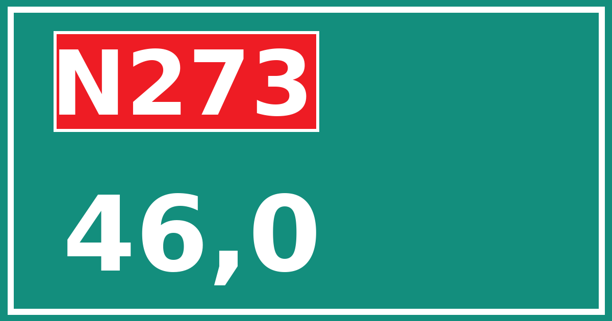 Hectometerbord N273 46,0
