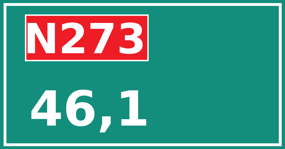 Hectometerbord N273 46,1