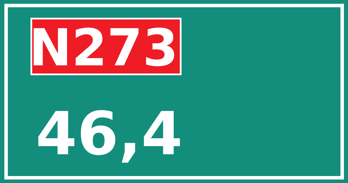 Hectometerbord N273 46,4