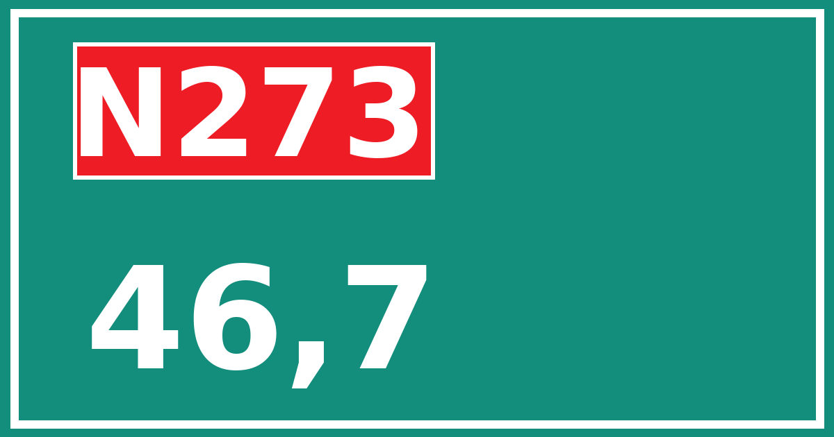 Hectometerbord N273 46,7