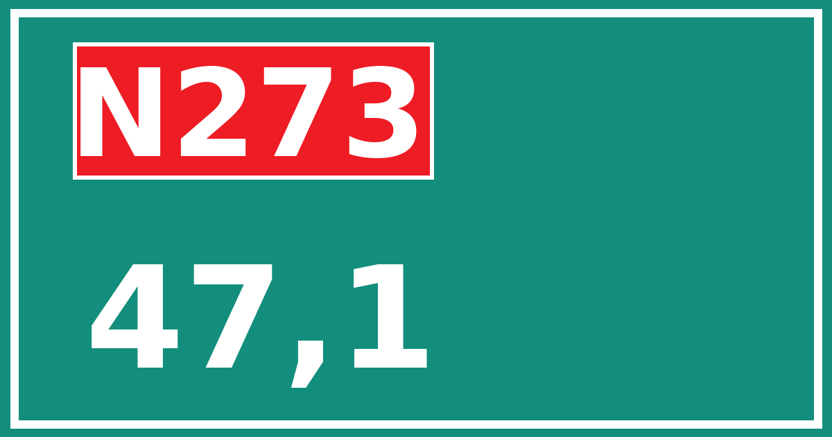 Hectometerbord N273 47,1
