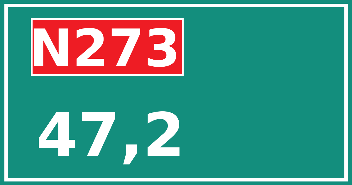 Hectometerbord N273 47,2