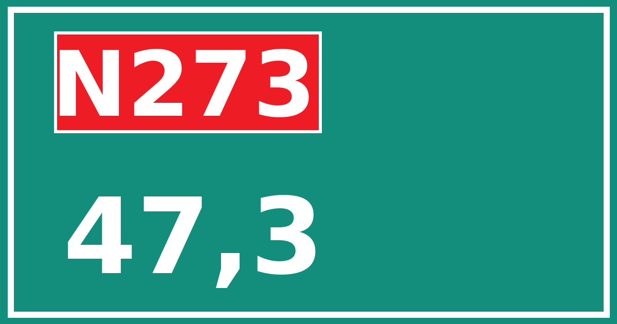 Hectometerbord N273 47,3