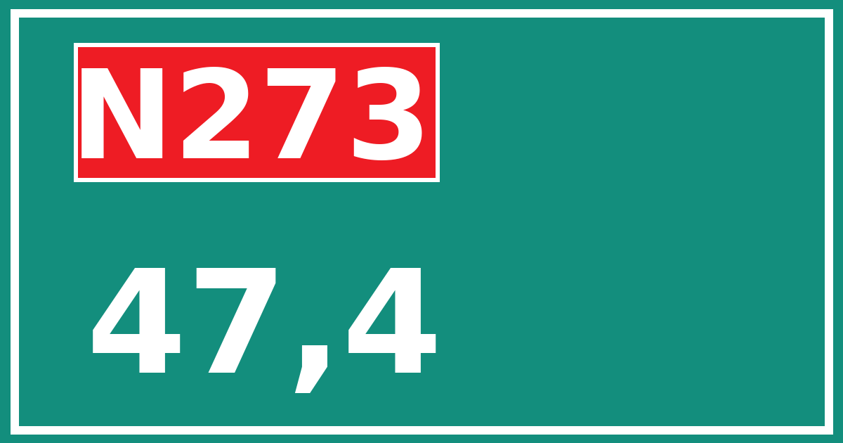 Hectometerbord N273 47,4