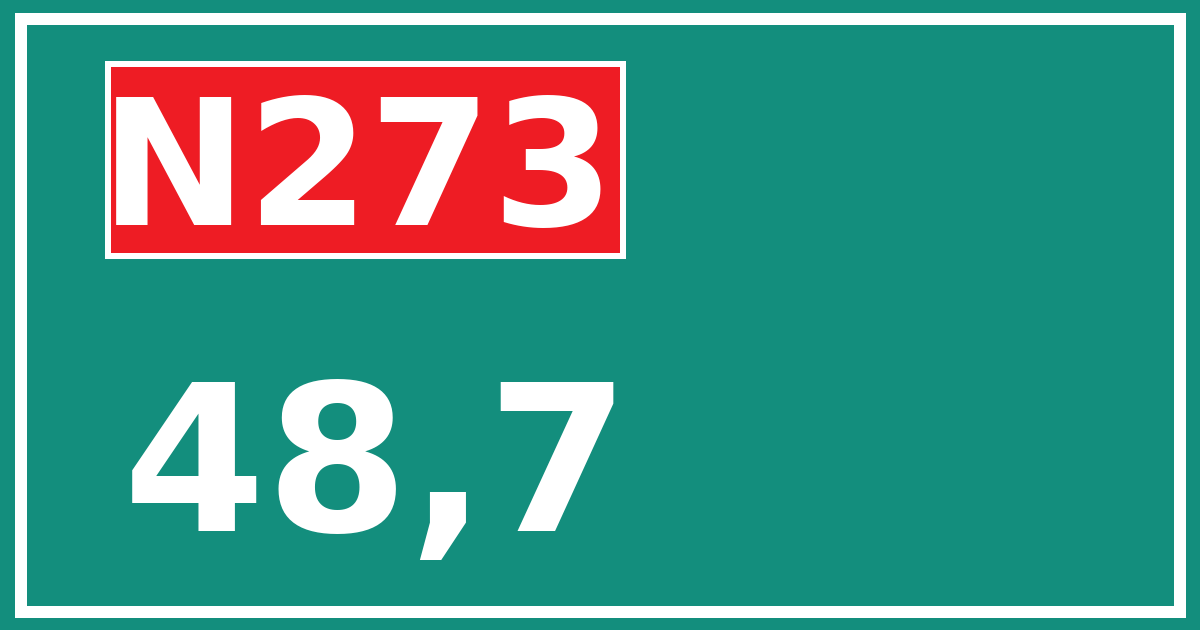 Hectometerbord N273 48,7