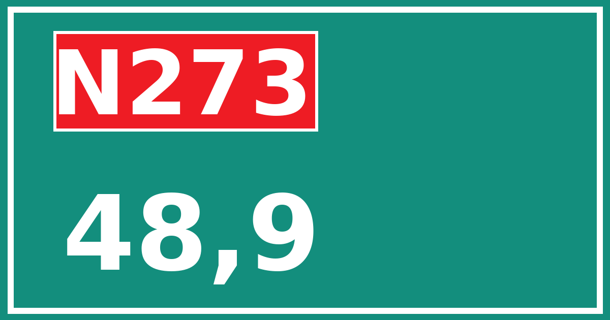 Hectometerbord N273 48,9
