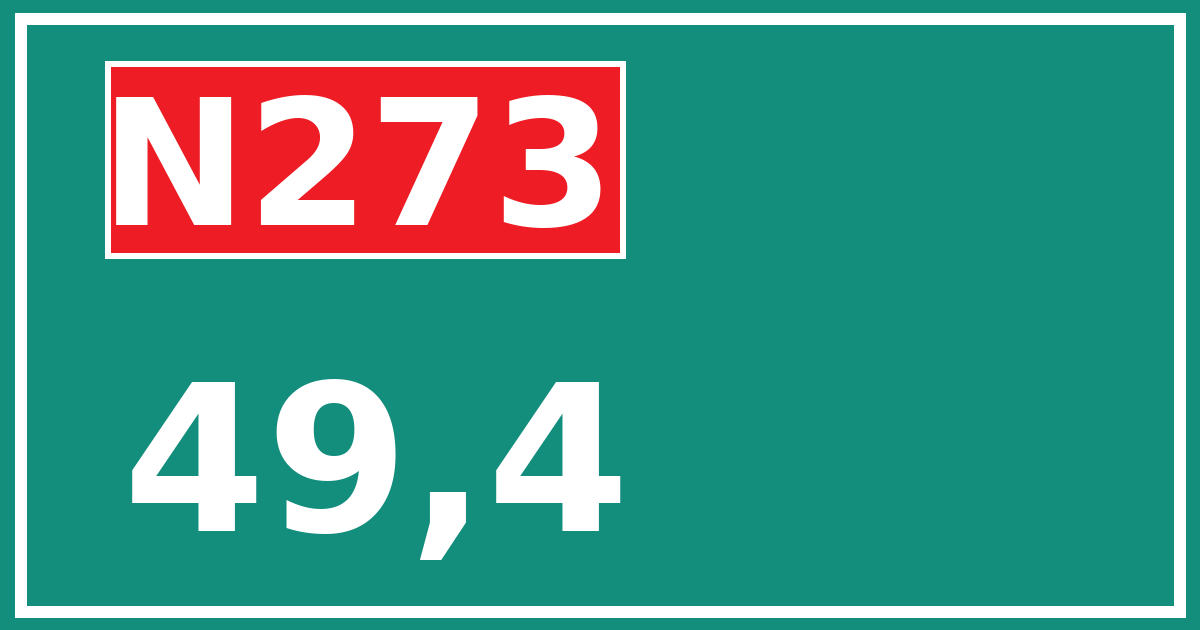 Hectometerbord N273 49,4