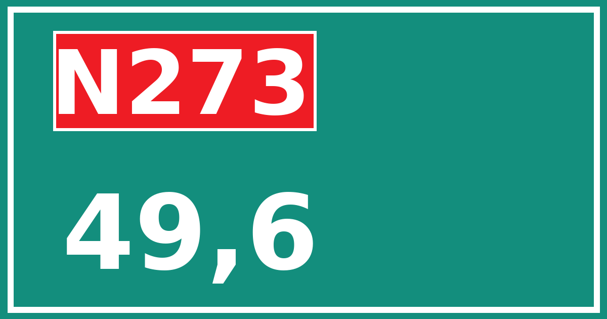 Hectometerbord N273 49,6