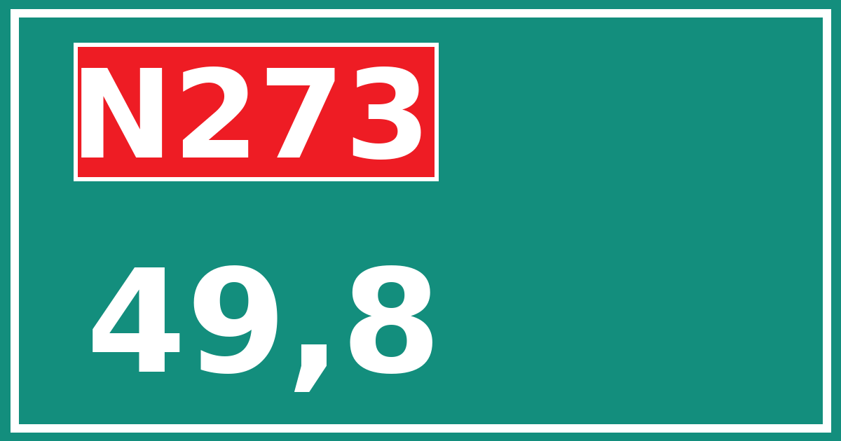 Hectometerbord N273 49,8