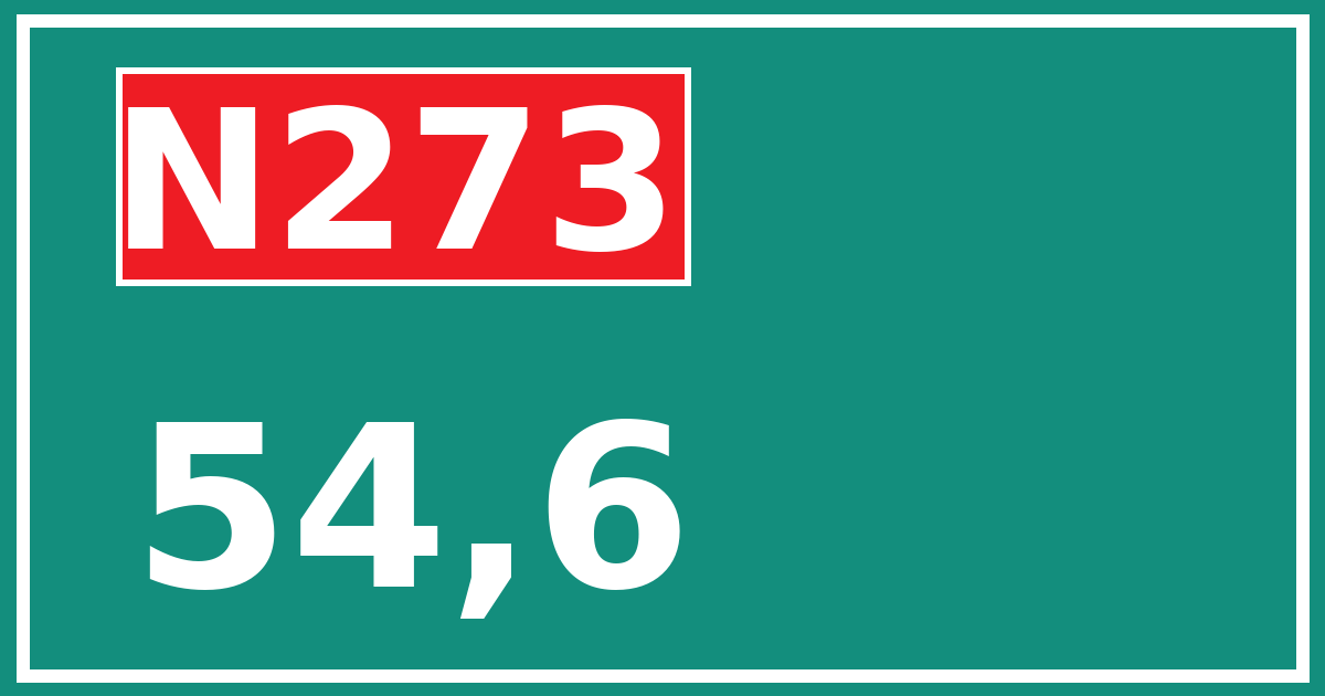 Hectometerbord N273 54,6