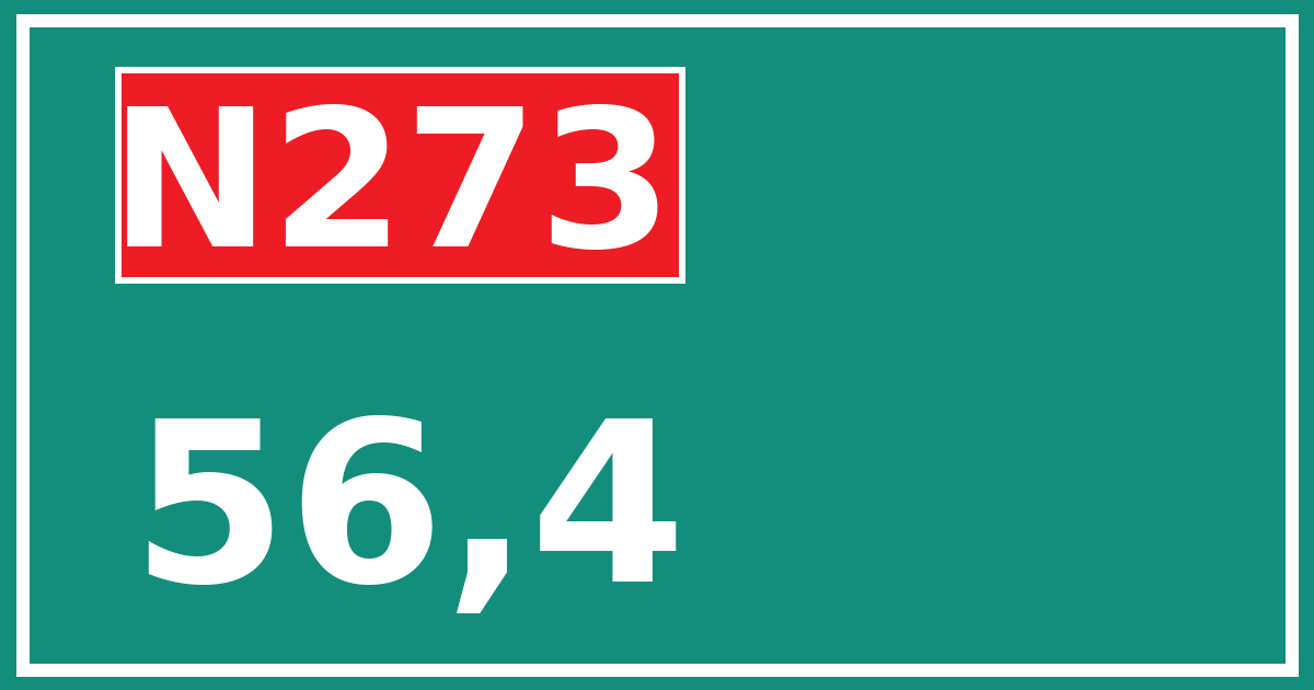 Hectometerbord N273 56,4