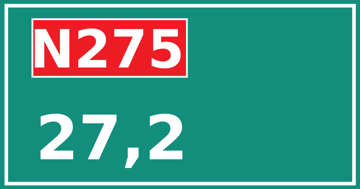 Hectometerbord N275 27,2