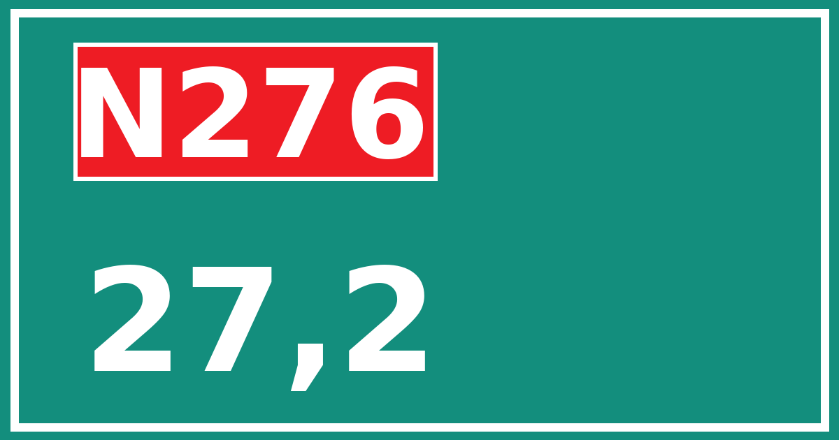 Hectometerbord N276 27,2
