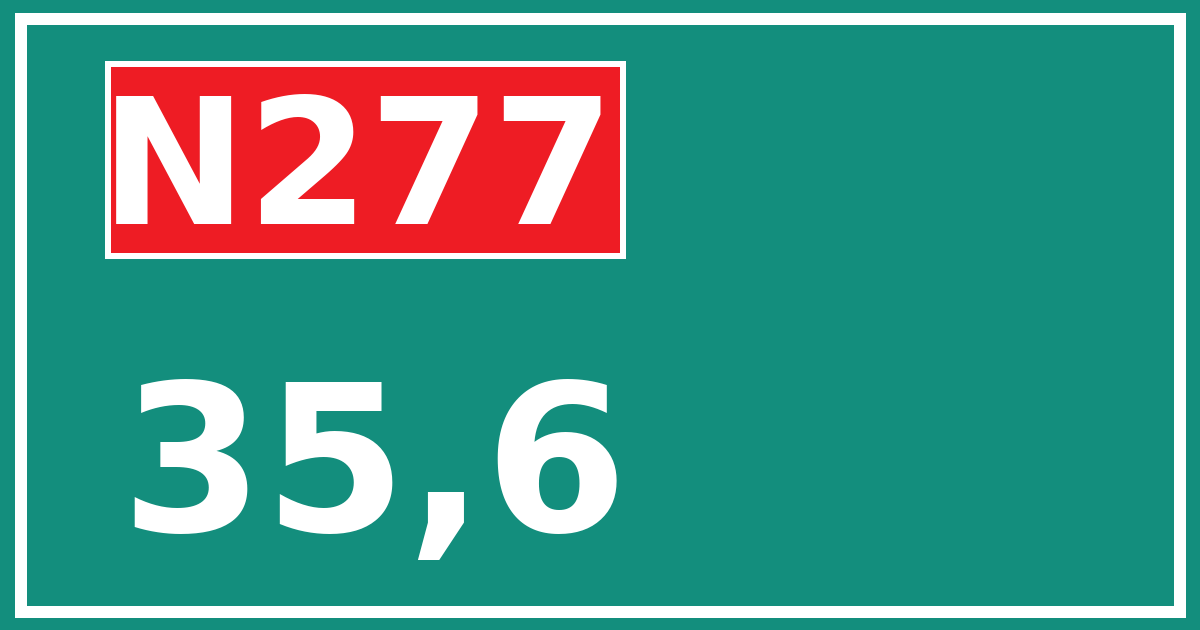 Hectometerbord N277 35,6