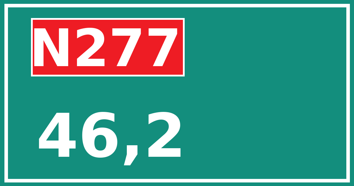 Hectometerbord N277 46,2