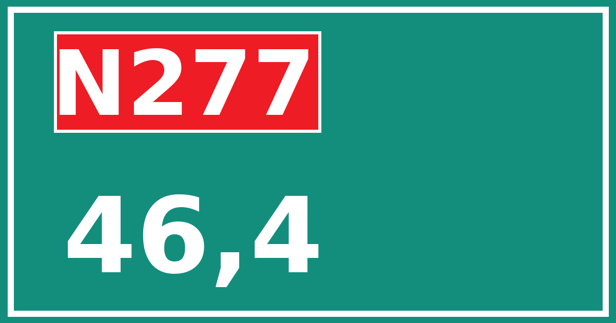 Hectometerbord N277 46,4
