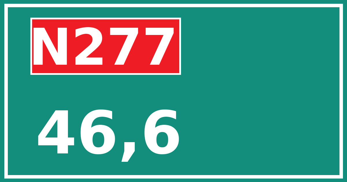 Hectometerbord N277 46,6