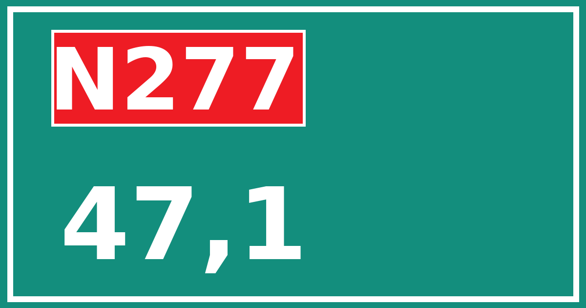 Hectometerbord N277 47,1