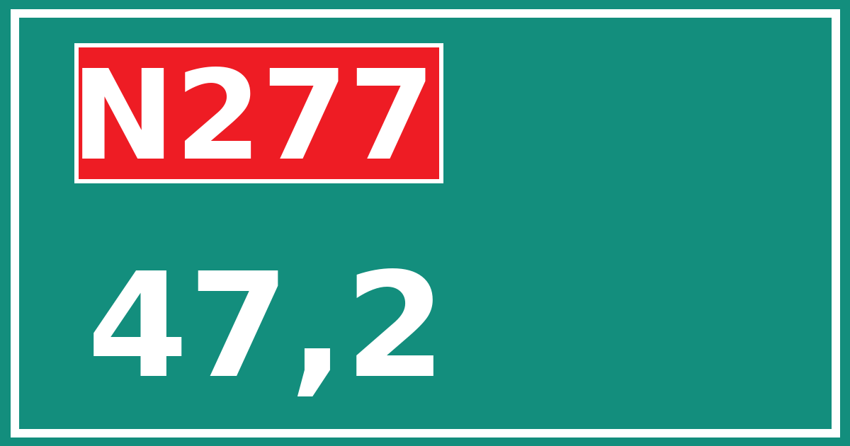 Hectometerbord N277 47,2