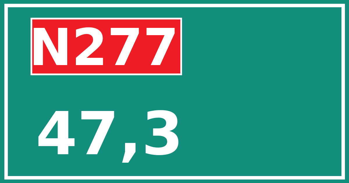 Hectometerbord N277 47,3