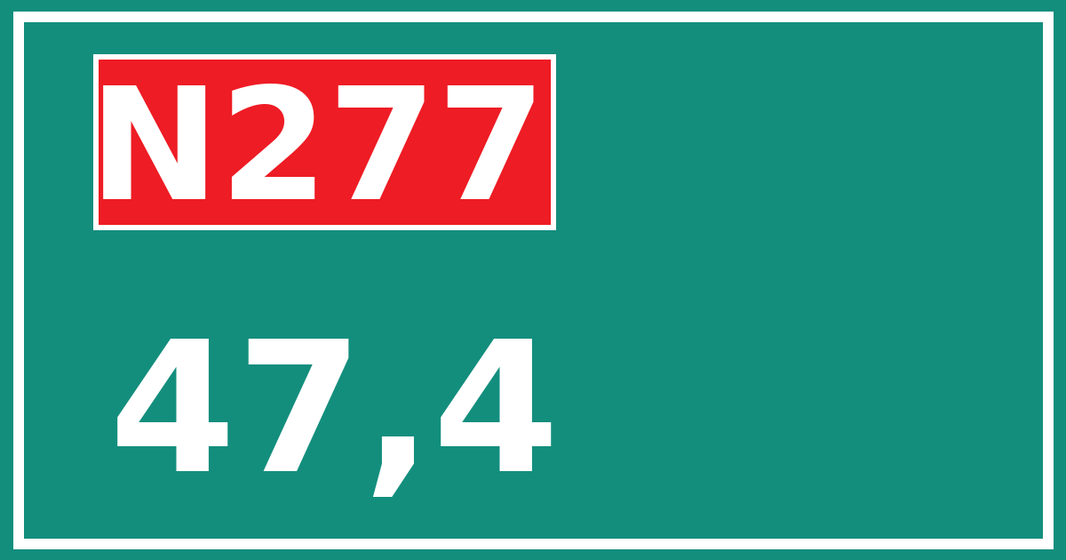 Hectometerbord N277 47,4