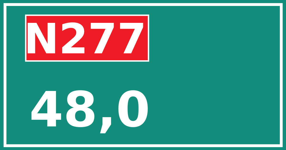 Hectometerbord N277 48,0