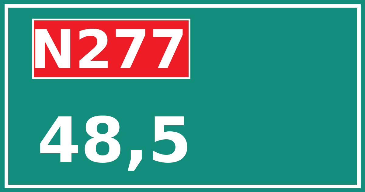 Hectometerbord N277 48,5