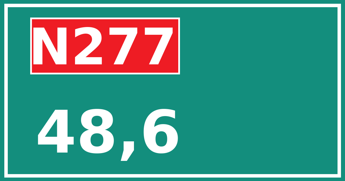 Hectometerbord N277 48,6